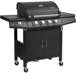 TAINO RED 4+1 Gasgrill Grillwagen BBQ Edelstahl-Brenner Gas-Grill Schwarz
