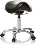 Sattelhocker / Sattelstuhl ORTHO SIT Kunstleder schwarz hjh OFFICE
