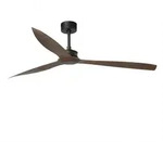 faro barcelona JUST FAN XL Mattschwarzer/Holzventilator 178 cm