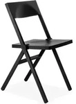 alessi piana schwarzer , klappbarer outdoor-stuhl aus PP und fiberglas, H 90 T 52 B