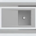 Villeroy & Boch Villeroy&Boch Sp&uuml;lbecken mit Abtropffl&auml;che links, Timeline 50 Steam
