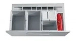 Hailo Abfallsammler 3620911 Separato-K 900 Einsatz mit Kehrset 2x 8 + 2x 18 Liter