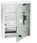 WENKO Medikamentenschrank Edelstahl 30 x 40 cm, gl&auml;nzend