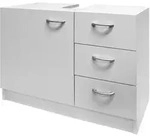 CASARIA&reg; Waschbeckenunterschrank mit 3 Schubladen 63x54x30cm Badezimmer...