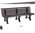 Blome Gartenbank Borkum 4-Sitzer, 3 Standf&uuml;&szlig;en & Lehne, Braun, von PROREGAL