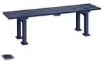 Blome Gartenbank Mono l, 3-Sitzer, 2 Standf&uuml;&szlig;en, Blau, von PROREGAL