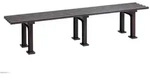 Blome Gartenbank Mono ll, 4-Sitzer, 3 Standf&uuml;&szlig;en, Braun, von PROREGAL