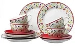 Ritzenhoff & Breker SHANTI DOPPIO Rot Kaffeeservice 12-teilig