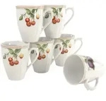 CreaTable Flora Orchard Kaffeebecher 6-tlg Porzellan