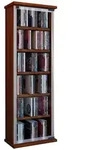 VCM CD / DVD Media Regal Classic Kern-Nussbaum H. 92 x B. 31 x T. 18 cm