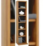 VCM Elementa Regal 6 F&auml;cher Kern-Nussbaum dekor.