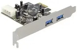 DeLock PCI Express card > 2x USB 3.0 USB-Adapter PCI Express x1 5 Gbps PCI-Express