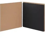 Fotoalbum Whire-O 60 Seiten 290x290mm kraft/schwarz