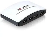 Delock USB 3.0 Externer Hub 4 Port mit Netzteil