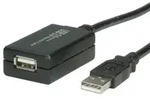 VALUE USB 2.0 Verl&auml;ngerung, aktiv, mit Repeater, schwarz, 12 m