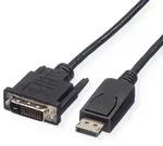 ROLINE DisplayPort Kabel DP ST - DVI ST, schwarz, 2 m