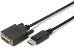 ASSMANN DisplayPort Adapterkabel DP - DVI 3.0m DP 1.1a sw.