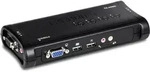 TRENDnet TK-409K KVM Switch 4-Port USB Kit mit Audio