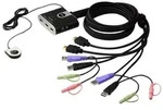 Aten CS692 2-Port USB-KVM-HDMI Switch mit Kabel