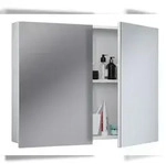 VCM Badm&ouml;bel Spiegelschrank Badinos Wei&szlig; H. 60 x B. 80 x T. 12 cm
