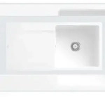 Villeroy & Boch Villeroy&Boch Sp&uuml;lbecken mit Abtropffl&auml;che links, Siluet 60 flat