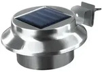 EASYmaxx Solar Dachrinnenleuchten in Edelstahl, 3er-Set