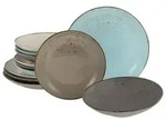 CreaTable Nature Collection bunt Tellerset 12-tlg Steinzeug