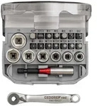 GEDORE red Steckschl&uuml;ssel-Satz 1/4" 6-13mm +Bits 23-teilig, R49005023