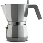 alessi fm aluminium-mokakanne f&uuml;r 9 tassen, f&uuml;r Induktionskochfelder, h&ouml;he 20 cm,