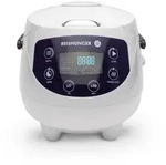Reishunger Digitaler Mini Reiskocher und Dampfgarer, Wei&szlig; - Timer - kleiner
