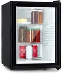 Klarstein Brooklyn 42 Mini-K&uuml;hlschrank Glast&uuml;r LED Ablage Schwarz