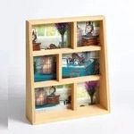 walther + design Rustic Portrait Galerierahmen, natur, je 3 X 10x15 + 10x10 cm