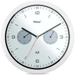 Mebus 52826 Wanduhr Rund Schwarz, Grau, Wei&szlig;