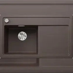 BLANCO GmbH + Co KG BLANCO ZENAR 45 S Einbausp&uuml;le SILGRANIT cafe ab 45 cm Excenter