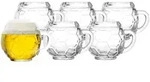 St&ouml;lzle Oberglas Bierkrug 0,4 l Fu&szlig;ballkanne 6er Set
