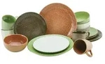 CreaTable Canvas Mediterran Kombiservice 16-tlg Steinzeug