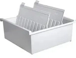 HAN Karteikartenbox DIN A4 1300 Karten Lichtgrau 32,2 x 34,6 x 13,8 cm
