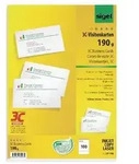 Sigel Visitenkarten 190 g/m2 Wei&szlig; 10 Blatt &agrave; 10 St&uuml;ck