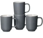 Ritzenhoff & Breker JASPER Kaffeebecher 285 ml 4er Set grau