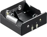 goobay 2x Batteriehalter - L&ouml;tfahne (U) &ndash; Batterie Halterung Elektronik