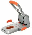 Rapid Superlocher HDC150, Grauguss, 150 Blatt, silber/orange