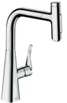 hansgrohe Metris Select M71 Einhebel-K&uuml;chenmischer 240, Ausziehbrause, 2jet, sBox,