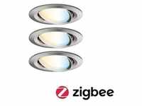 Paulmann LED Einbauleuchte Smart Home Zigbee Nova Plus Coin Basisset schwenkb rnd