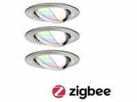 Paulmann LED Einbauleuchte Smart Home Zigbee Nova Plus Coin Basisset schwenkb...
