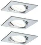 Paulmann LED Einbauleuchte 3-Step-Dim Nova Coin 3-Step-Dim Basisset schwenkbar eckig