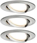 Paulmann LED Einbauleuchte Nova Coin 3er-Set schwenkbar rund 84mm 50&deg; Coin 3x6W