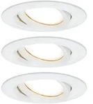Paulmann LED Einbauleuchte Nova Plus Coin Basisset schwenkbar IP65 rund 93mm...