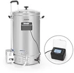 Klarstein Brauheld Pro Maischekessel 2500W 35L 30-100&deg;C Umw&auml;lzpumpe EdelstahlSilber