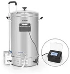 Klarstein Brauheld Pro Maischekessel 3300W 45L 30-100&deg;C Umw&auml;lzpumpe EdelstahlSilber