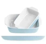 M&Auml;SER Auflaufform, BLAU, rechteckig, im 2er-Set, 931135